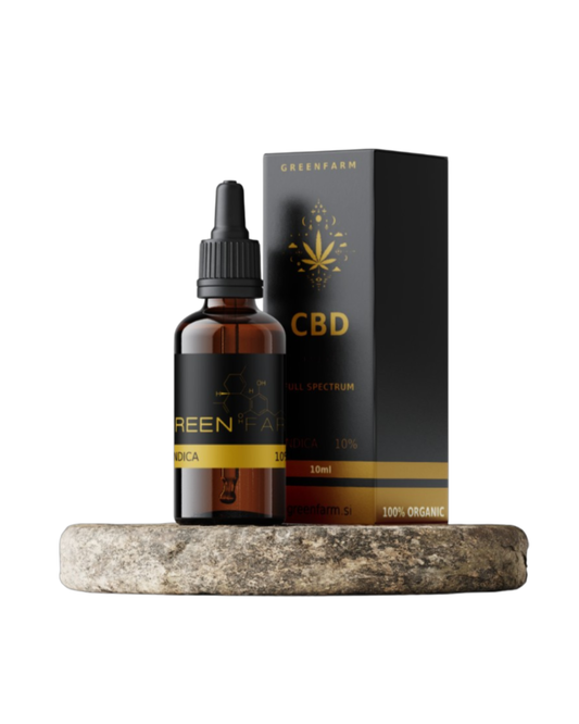 Premium CBD Kapljice Indica 10% Full Spectrum
